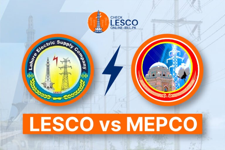 LESCO vs MEPCO electricity billing and online services comparison