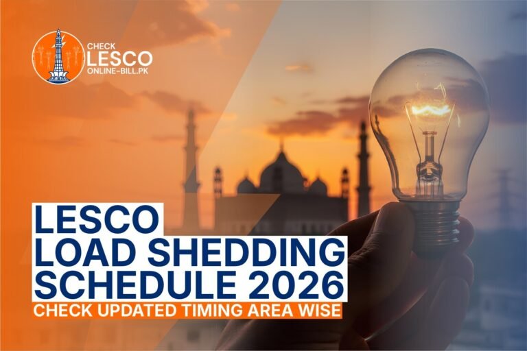 LESCO load shedding schedule